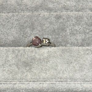 Elegant Pink and Bling Ring Size 8.5